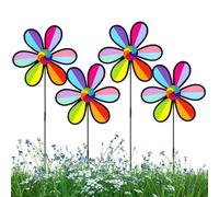 Petal Shape Garden Wind Mill, Rotary, Resistant to the Garden