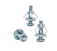 Petal Shape Rivet Nut Expansion Metal Rivetnut Panel Car License Plate Clamp Lock Jack Nuts Bolt(M4x20(50pcs))