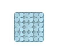 Petal-shaped Dog Bowls to Slow Down Eating, Dog Slow Feeder Bowl, Comes with a scraper, Food-Grade Safe with Non-Slip Silicone material,Interactive Fun for Dog Cat (Petal Blue)