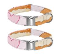 Petal Sweet Rhyme Adjustable Pet Collar for Small Medium Large Dogs & Cats, Reflective Strip for Night Safety, Soft Comfort Pad