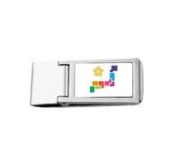 Petal Yellow Love Japanese Expression Slim Money Clip Stainless Holder Pocket Wallet