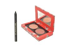 Petallic Passion Shimmer and Smoke Kit by Pat Mcgrath Labs for Women - 2 Pc 0.028oz Mini PermaGel Ultra Glide Eye Pencil - Xtreme Black, 0.07oz Eye Shadow - Luminous Legends
