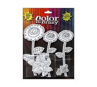 Petaloo Color Me Crazy Dahlias Silhouettes, White