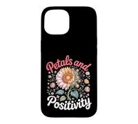 Petals and Positivity Sunflower Floral Botanical Case for iPhone 15