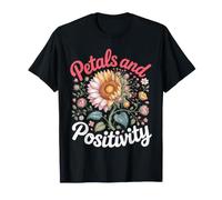 Petals and Positivity Sunflower Floral Botanical T-Shirt