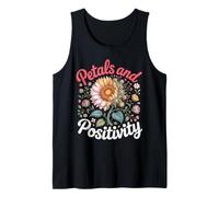 Petals and Positivity Sunflower Floral Botanical Tank Top