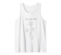 Petals and Power Minimalist Soft Life Aesthetics Dreamers Tank Top