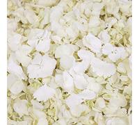 Petals and Roses - Flower Girl Basket - Hydrangea Petals, Natural Biodegradable Confetti For Weddings (White)