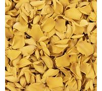 Petals and Roses Freeze Dried Rose Petal Confetti | Natural & Biodegradable for Weddings, Yellow, 1 Litre