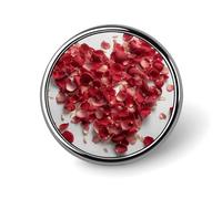 Petals Form Heart Shape Badges Decorative, Durable Aluminum Alloy Round Badge, Lightweight Button Brooch for Shirts, Jackets, Hats, Uniforms 1"
