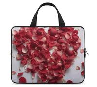 Petals Form Heart Shape Laptop Sleeve Ultra-Thin, Waterproof Laptop Bags, Portable Protective Computer Bag with Hand Strap, Style, 13inch