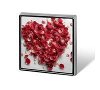 Petals Form Heart Shape Suit Lapel Pin Fashion Lapel Pins for Men Women for Backpacks Funny Hat Brooch Pin Personalized Bag Lapels Badge Metal Novelty Buttons & Pins (Square)