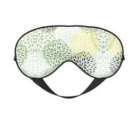 Petals Garden Leaves Printing Double-Sided Design Sleep Aid, Soft Eye Mask for Sleep,Yoga,Adjustable Strap, Blocks Light