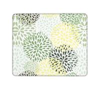 Petals Garden Leaves Stable Grip Mouse Pad Desk Mat, Lock Edge with Non-Slip Rubber Bottom for Computer Laptop PC