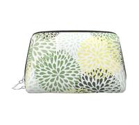 Petals Garden Leaves Toiletry Cosmetics Bag, Portable Travel Cosmetic Makeup Bag,PVC Leather,with Compartments