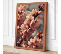 Petals in Bloom Botanical Canvas Wall Art Print 24x16 Inch (61 x 41 cm)