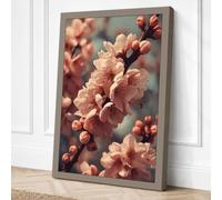 Petals in Bloom Botanical Canvas Wall Art Print 30x20 Inch (76 x 51 cm)