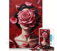 Petals of Passion Jigsaw Puzzle 1000 Piece for Teenagers Logic Train Toy Light Relax Smooth Cut Wall Art Decor (38x52cm)
