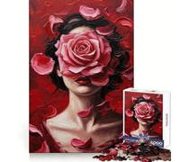Petals of Passion Jigsaw Puzzle 1000 Piece for Teenagers Logic Train Toy Light Relax Smooth Cut Wall Art Decor (38x52cm)