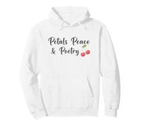 Petals Peace & Poetry Coquette Core Aesthetics Pullover Hoodie