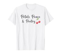 Petals Peace & Poetry Coquette Core Aesthetics T-Shirt