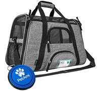 PetAmi Airline Approved Pet Carrier for Cat, Soft Sided Dog Carrier for Small Dog, Cat Travel Supplies Accessories Indoor Cat, Ventilated Pet Carrying Bag Medium Large Kitten Puppy, Large Heather Gray