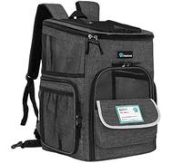 PetAmi Dog Backpack Carrier, Airline Approved Cat Backpacks for Carrying Small Large Cats, Pet Carrier Back Pack, Ventilated Soft Sided for Travel, Hiking, Camping, Max 18 lbs, Charcoal