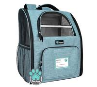 PetAmi Dog Backpack Carrier for Small Large Cat, Pet, Puppy, Ventilated Pet Hiking Backpack Travel Bag, Airline Approved Cat Backpack Carrier, Camping Biking Dog Bag Up to 18lbs Pet, Teal Turquoise