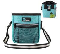 PetAmi Dog Treat Pouch | Dog Training Pouch Bag with Waist Shoulder Strap, Poop Bag Dispenser | Treat Training Bag for Treats, Kibbles, Pet Toys | 3 Ways to Wear (Turquoise) | No bowl included