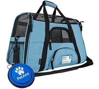 PetAmi Premium Airline Approved Soft-Sided Pet Travel Carrier | Ideal for Small - Medium Sized Cats, Dogs, and Pets | Ventilated, Comfortable Design with Safety Features (Large, Baby Blue)