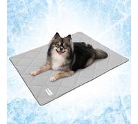 PetAmi Premium Cooling Dog Blanket | Lightweight Fluffy Pet Throw Blanket Bed Cover for Dogs, Cat, Puppies | Pet Blanket Furniture Protector Couch Sofa | Reversible Fuzzy Cozy | 24x32, Light Grey