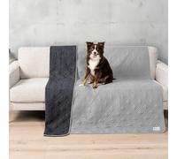 PetAmi Waterproof Bed Cover for Dogs, Pet Blanket Couch Cover, Reversible Furniture Cover Sofa Protector for Pet Cat Bed, Washable Dog Blanket for Seat, 68x82 Light Gray