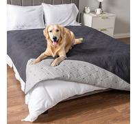PetAmi Waterproof Couch Cover for Dogs, Waterproof Pet Blanket, Reversible Furniture Cover Sofa Protector for Pet Cat Bed, 102 x 82 Grey