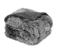 PetAmi Waterproof Dog Blanket for Small Medium Dogs, Calming Fleece Cat Blanket, Couch Protector Washable Sherpa Faux Fur Pet Throw for Puppy, Soft Reversible 29x40 Tie-Dye Gray