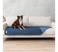 PetAmi Waterproof Dog Blanket Furniture Cover Protector | Quilted Anti-Slip Pet Blanket for Couch Sofa Bed Dogs Cats, Water-Resistant Soft Large Puppy Blanket Quilt Washable - 30 x 70 Inches Blue