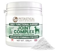 Petastical Joint Supplements for Dogs, 800mg Glucosamine, 400mg Chondroitin, 400mg MSM with Added Turmeric and Green Lipped Mussels (100 Scoop)