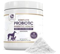 Petastical Probiotics for Dogs and Cats, 120 Powder Scoop | 5 BILLION CFU Max Strength | Probiotic Powder for Digestive Health | Canine & Feline