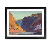 Petawawa Gorges By Tom Thomson Classic Painting Framed Print | A3 Black Framed Wall Art | Ready to Hang | Classic Historical Picture | Living Room Bedroom Lounge Office