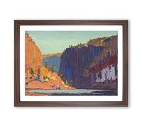 Petawawa Gorges By Tom Thomson Classic Painting Framed Print | A3 Walnut Framed Wall Art | Ready to Hang | Classic Historical Picture | Living Room Bedroom Lounge Office