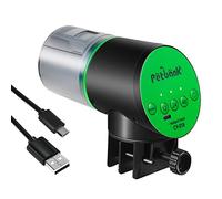Petbank Automatic Aquarium Feeder - Auto Fish Food Dispenser Rechargeable Timer with USB Charger Cable