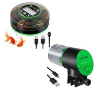 Petbank Moisture-Proof and Precision Feeding Betta Vacation Feeder and Rechargeable Fish Feeder Green