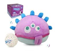 Petbobi Interactive Dog Toys Monster Plush Toy Shake Squeaky Crazy Bouncer Ball Battery Operated Toy for Small Medium Puppy Motorized Entertainment, Jolly Jelly Bobby