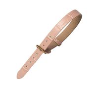 PEtbon 10mm One-piece Women Cowhide Watch Strap Replacment, Extended Version Colored Bamboo Grain Skin Friendly Watchband, Length 220mm