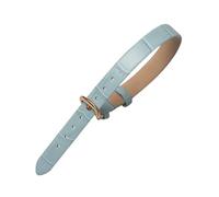 PEtbon 10mm One-piece Women Cowhide Watch Strap Replacment, Extended Version Colored Bamboo Grain Skin Friendly Watchband, Length 220mm