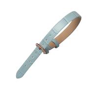 PEtbon 10mm One-piece Women Cowhide Watch Strap Replacment, Extended Version Colored Bamboo Grain Skin Friendly Watchband, Length 220mm
