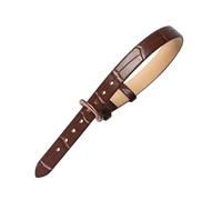 PEtbon 10mm One-piece Women Cowhide Watch Strap Replacment, Extended Version Colored Bamboo Grain Skin Friendly Watchband, Length 220mm