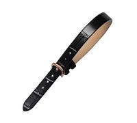 PEtbon 10mm One-piece Women Cowhide Watch Strap Replacment, Extended Version Colored Bamboo Grain Skin Friendly Watchband, Length 220mm