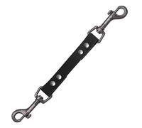 PetBonus Waterproof Dog Collar Safety Clip, Double Ended Leash Backup Clasp | Odor Proof, Escape Proof, Durable Leash Connector for Dog Harness, Standard Collars, Training Walking, Black