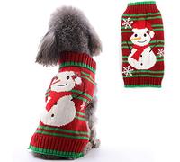 PETCARE Christmas Pet Dog Sweater Holiday Classic ugly Apparel Jumper For Small Medium Dogs,Cartoon Winter Warm Puppy Cat Dog Clothes Knitwear