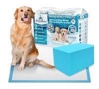 PetCellence Puppy Training Pads 50 Pack - Large 60 x 60cm Super Absorbent Dog Pads - with Advanced 6 Layer Leak Proof Protection - Anti Slip Adhesive Tabs